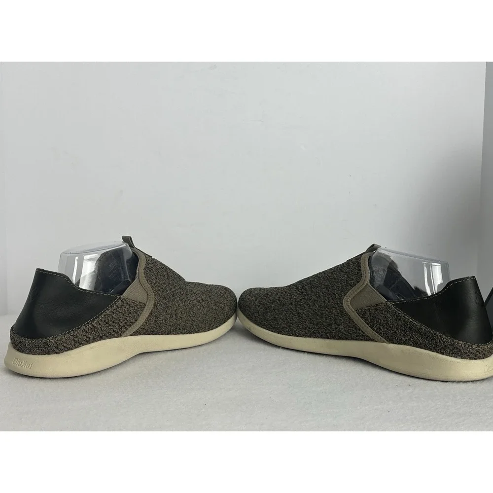 OluKai Alapa Mens Size 12 Shoes Gray Slip On Comfort Casual Athletic EU 45